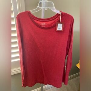 Mossimo red long sleeve tee, NWT